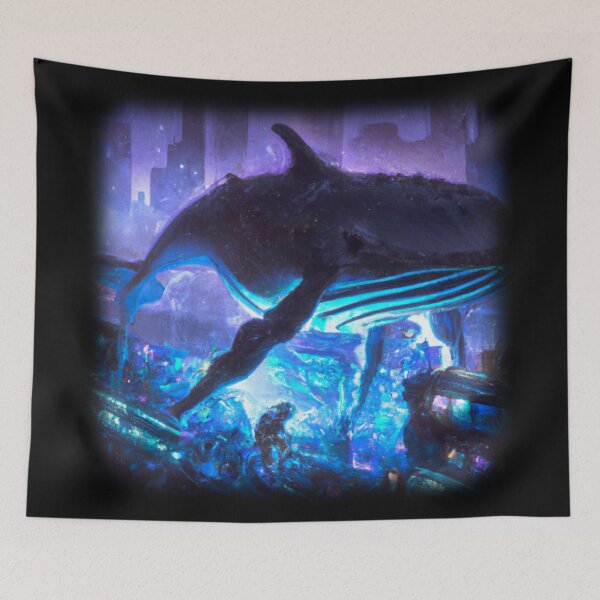 Item preview, Whale floating in the city designed and sold by Perryfranken.