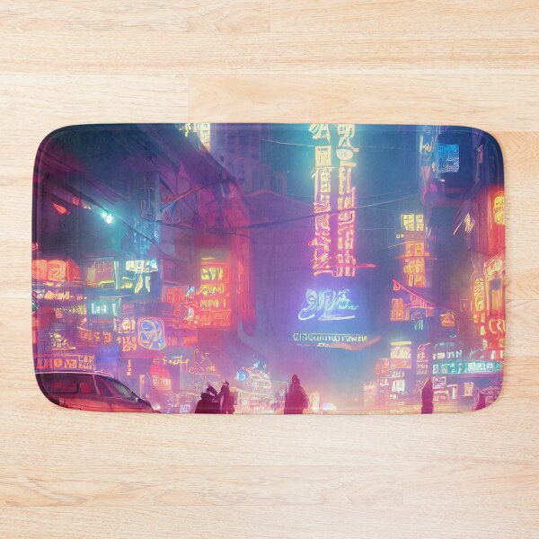 Item preview, Cyberpunk Neon Town designed and sold by ArtAT.