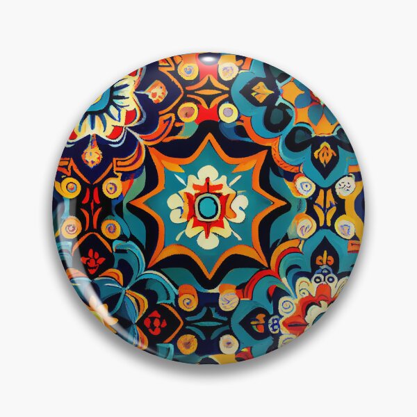 Artikelvorschau, Dynamic Colorful New Mediterranean Pattern Digital Painting entworfen und verkauft von CodeAndColors.