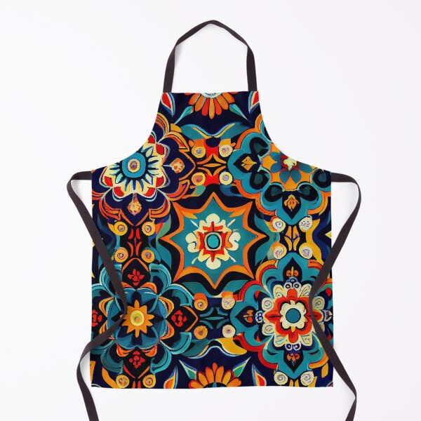 Artikelvorschau, Dynamic Colorful New Mediterranean Pattern Digital Painting entworfen und verkauft von CodeAndColors.