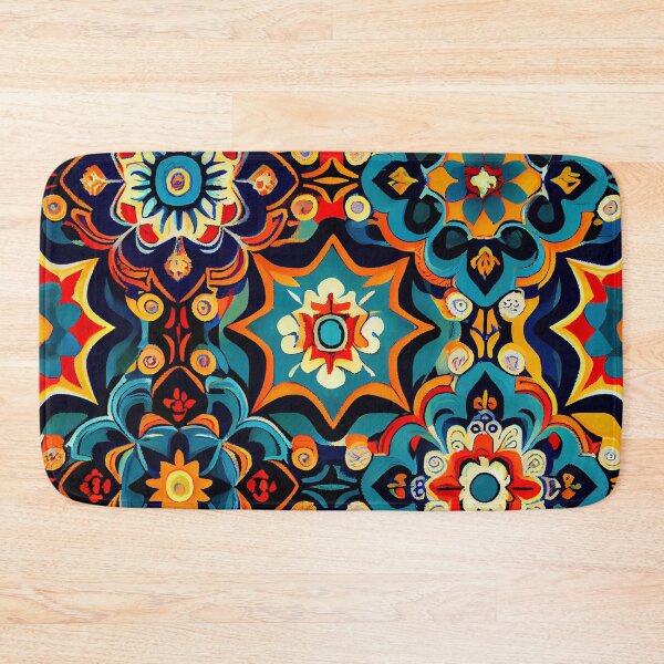 Item preview, Dynamic Colorful New Mediterranean Pattern Digital Painting designed and sold by CodeAndColors.