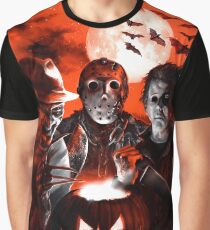 Super Villains Halloween Graphic T-Shirt