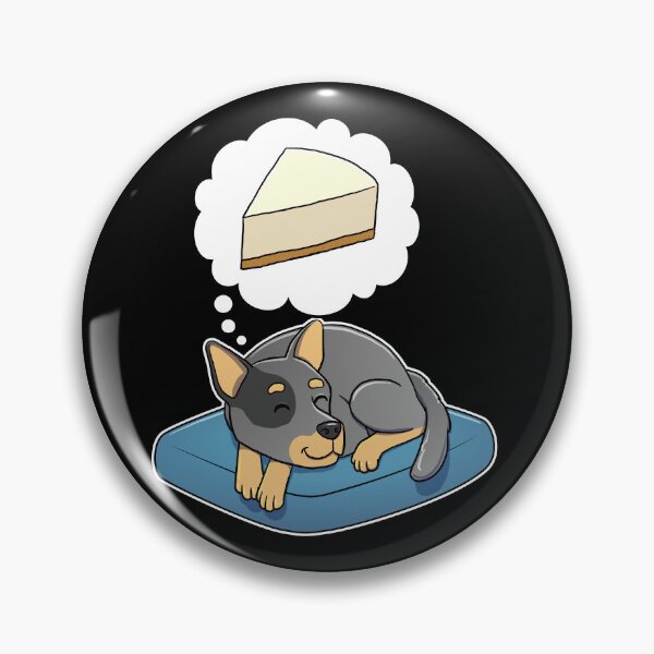 Item preview, Australian Cattle Dog dreaming about Cheese Cake designed and sold by DoggieDelights.