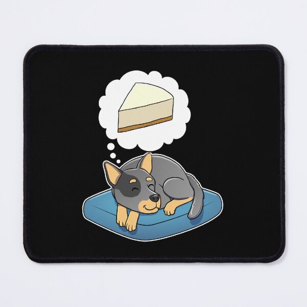Item preview, Australian Cattle Dog dreaming about Cheese Cake designed and sold by DoggieDelights.