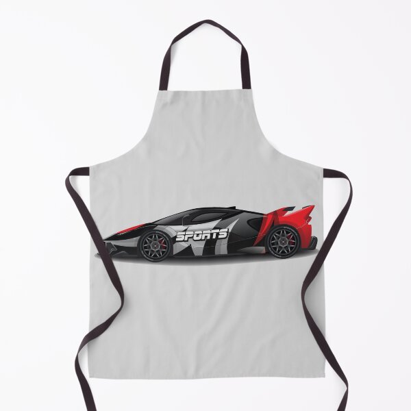 Item preview, Sports Racing Car - silver, red and black designed and sold by professorguru.