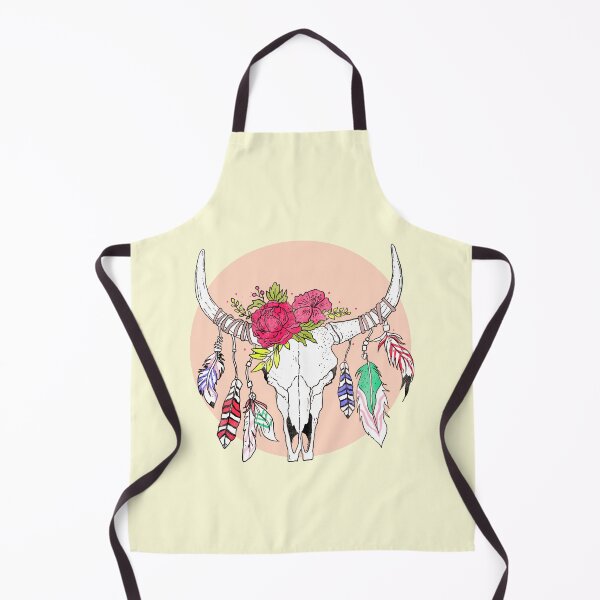 Item preview, Retro Bohemian Bull Skull designed and sold by franktact.
