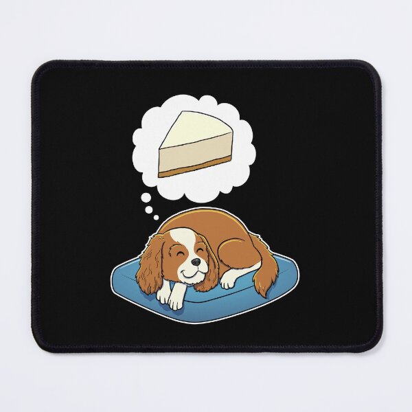 Item preview, Cavalier King Charles Spaniel dreaming about Cheese Cake designed and sold by DoggieDelights.
