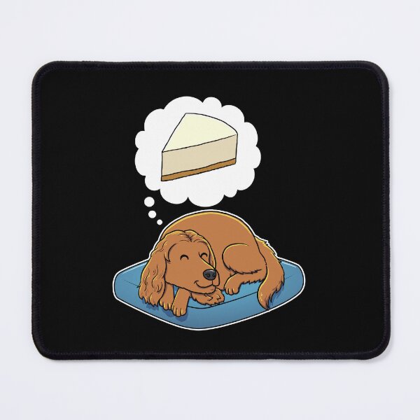 Item preview, English Cocker Spaniel dreaming about Cheese Cake designed and sold by DoggieDelights.