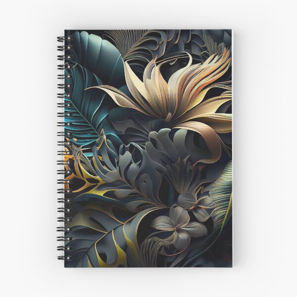 Item preview, Three Dimensional Dramatic Tropical Pattern Digital Painting designed and sold by CodeAndColors.
