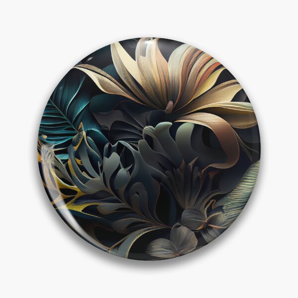 Artikelvorschau, Three Dimensional Dramatic Tropical Pattern Digital Painting entworfen und verkauft von CodeAndColors.