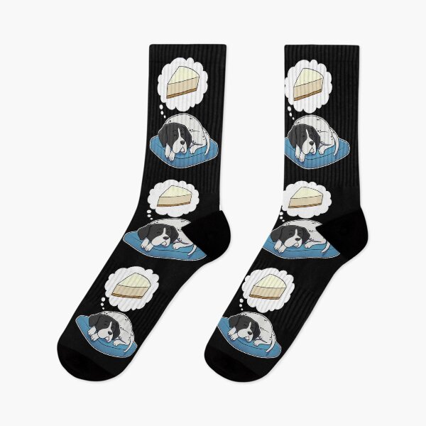 Item preview, English Pointer dreaming about Cheese Cake designed and sold by DoggieDelights.