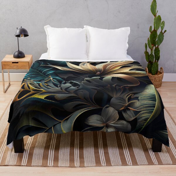 Item preview, Three Dimensional Dramatic Tropical Pattern Digital Painting designed and sold by CodeAndColors.