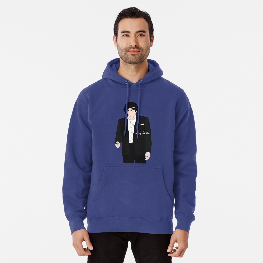 Netflix Squid Game Hoodie Blue Player Number 456 - PKAWAY