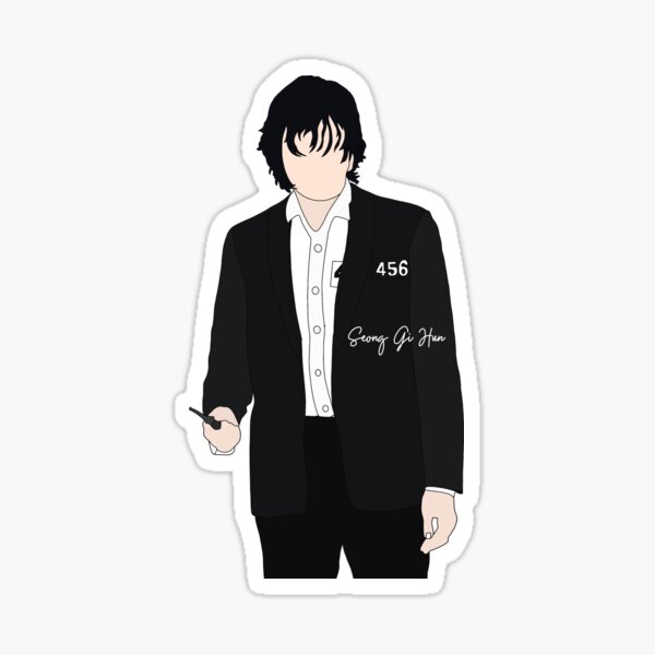 Squid Game - Player 456/ Seong Gi-Hun Sticker for Sale by