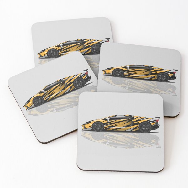 Item preview, Sports Racing Car - yellow and black designed and sold by professorguru.