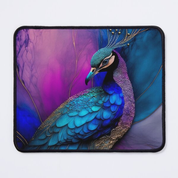 Item preview, Peacock Plume - Alcohol Ink Resin Art designed and sold by inkvestor.