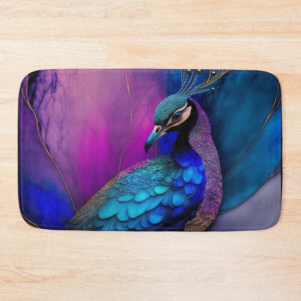 Item preview, Peacock Plume - Alcohol Ink Resin Art designed and sold by inkvestor.