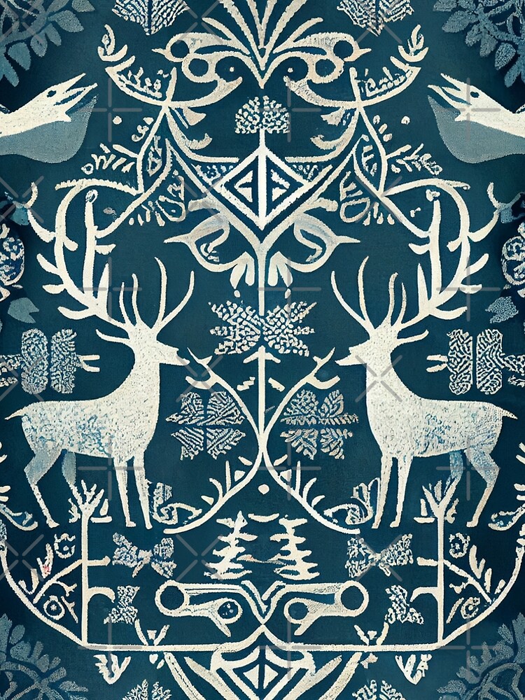 Aperçu 5 sur 5. Robe trapèze avec l'œuvre Designer Scandinavian Pattern Digital Painting créée et vendue par CodeAndColors.