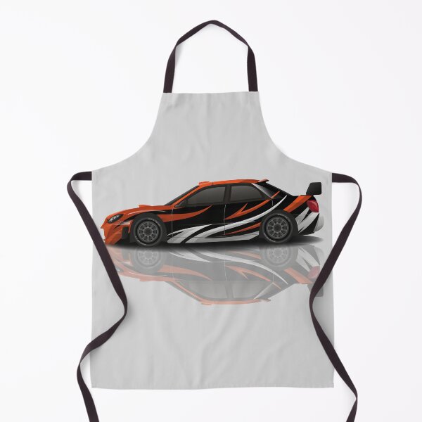 Item preview, Sports Racing Car - orange and black designed and sold by professorguru.