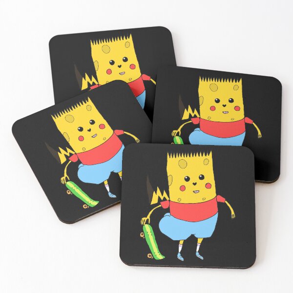 Item preview, SpongeBart PikaPants Yellow Cartoon Character Off Brand Parody Mashup Funny Knock Off  designed and sold by blueversion.