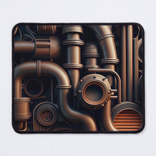 Item preview, Bold Smooth Industrial Pattern Digital Painting designed and sold by CodeAndColors.