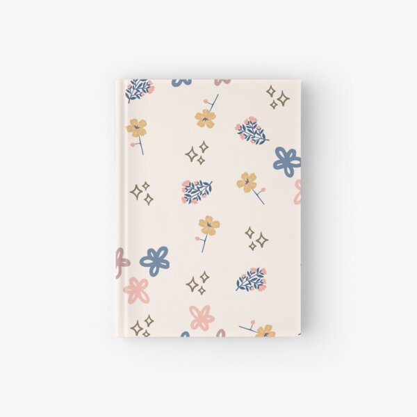 Flower Soft cream Hardcover Journal