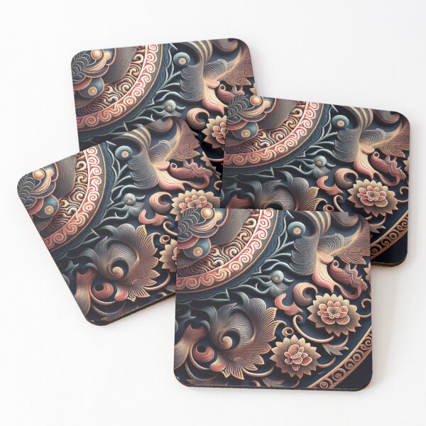 Item preview, Cool Smooth Detailed Asian Pattern Digital Painting designed and sold by CodeAndColors.