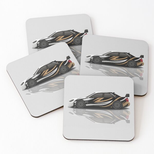 Item preview, Sports Racing Car - gold and silver designed and sold by professorguru.