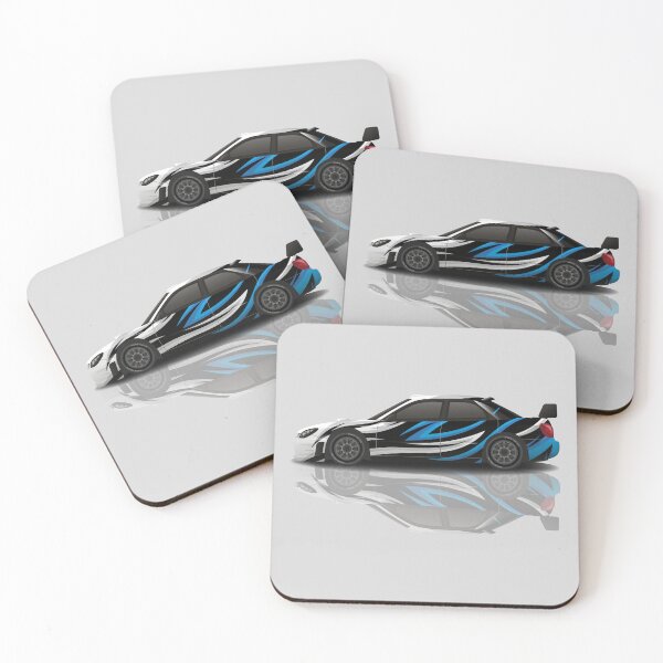 Item preview, Sports Racing Car - blue and black designed and sold by professorguru.