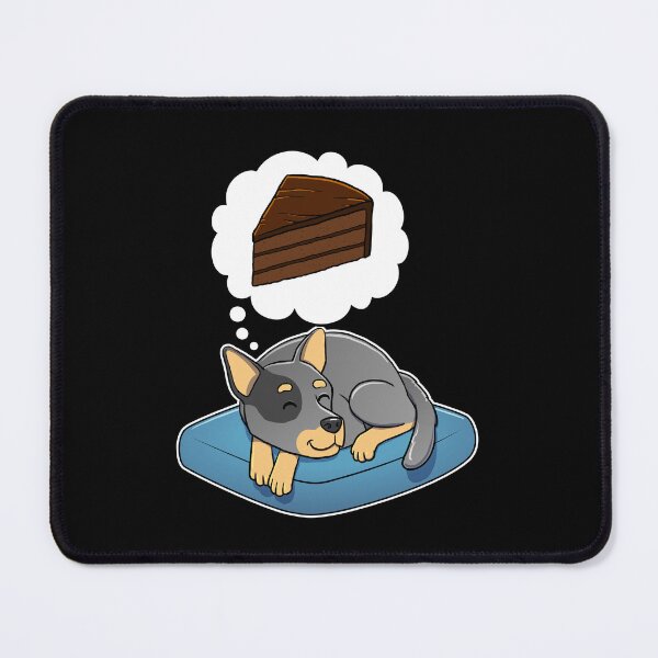 Item preview, Australian Cattle Dog dreaming about Chocolate Cake designed and sold by DoggieDelights.