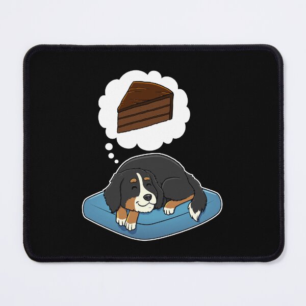 Artikelvorschau, Bernese Mountain Dog dreaming about Chocolate Cake entworfen und verkauft von DoggieDelights.