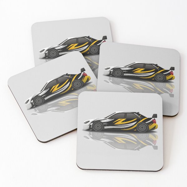 Item preview, Sports Racing Car - yellow and silver designed and sold by professorguru.