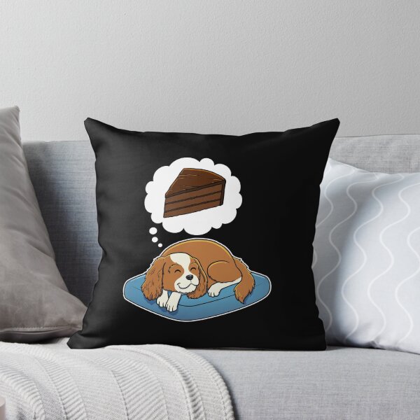 Artikelvorschau, Cavalier King Charles Spaniel dreaming about Chocolate Cake entworfen und verkauft von DoggieDelights.