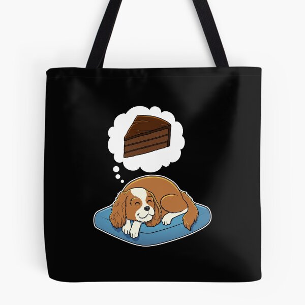 Item preview, Cavalier King Charles Spaniel dreaming about Chocolate Cake designed and sold by DoggieDelights.