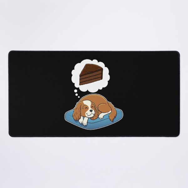 Item preview, Cavalier King Charles Spaniel dreaming about Chocolate Cake designed and sold by DoggieDelights.