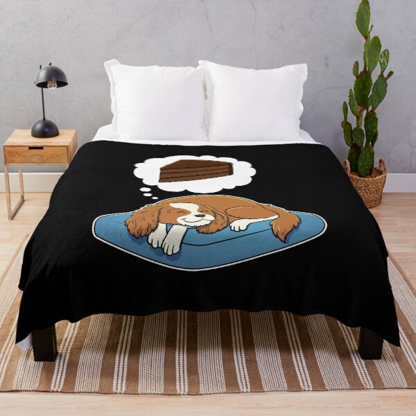 Item preview, Cavalier King Charles Spaniel dreaming about Chocolate Cake designed and sold by DoggieDelights.