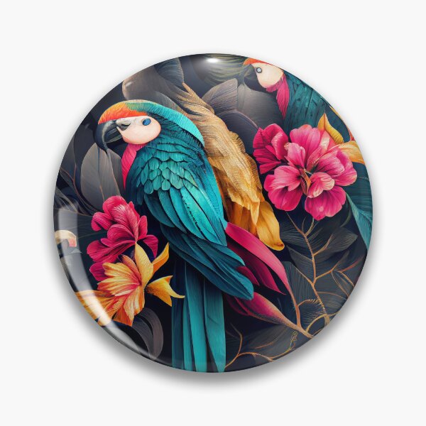 Artikelvorschau, Three Dimensional Dramatic Tropical Pattern Digital Painting entworfen und verkauft von CodeAndColors.