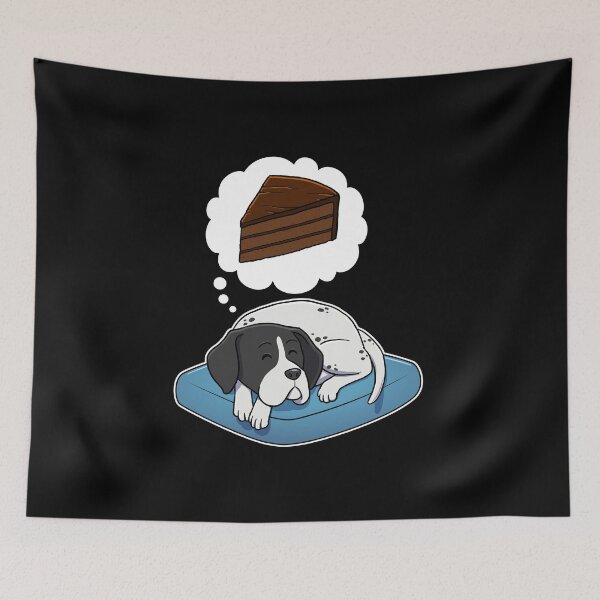 Artikelvorschau, English Pointer dreaming about Chocolate Cake entworfen und verkauft von DoggieDelights.