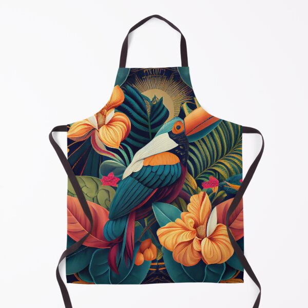 Artikelvorschau, Enchanted Balanced Tropical Pattern Digital Painting entworfen und verkauft von CodeAndColors.