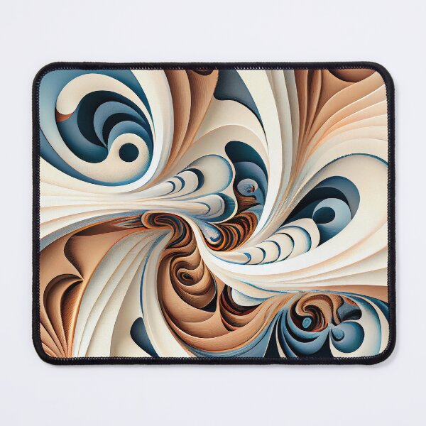 Artikelvorschau, Swirling Modern Coastal Pattern Digital Painting entworfen und verkauft von CodeAndColors.