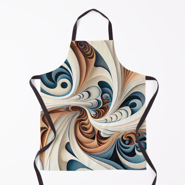 Aperçu de l'œuvre Swirling Modern Coastal Pattern Digital Painting créée et vendue par CodeAndColors.
