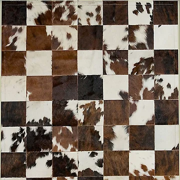 Artwork thumbnail, Check cowhide pattern by ReneMagritteArt