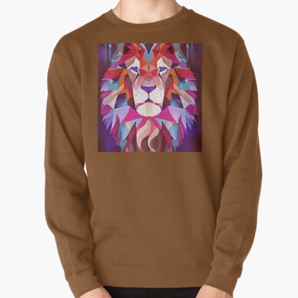 Item preview, Magenta Geometric Lion Abstract Art designed and sold by taiche.