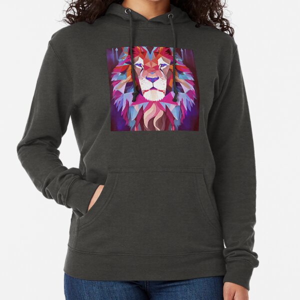 Item preview, Magenta Geometric Lion Abstract Art designed and sold by taiche.