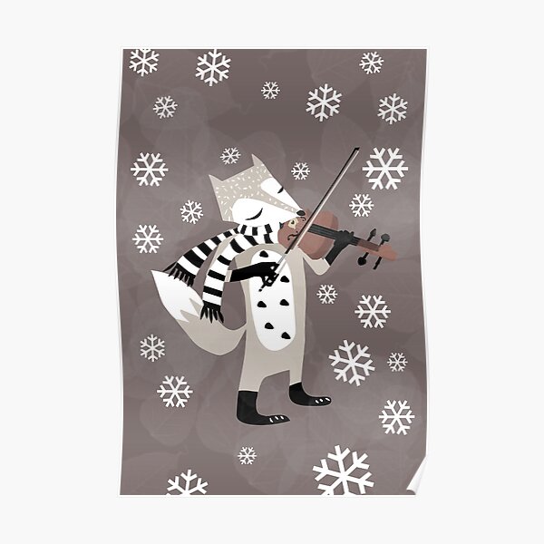 foxy violinist winter Poster