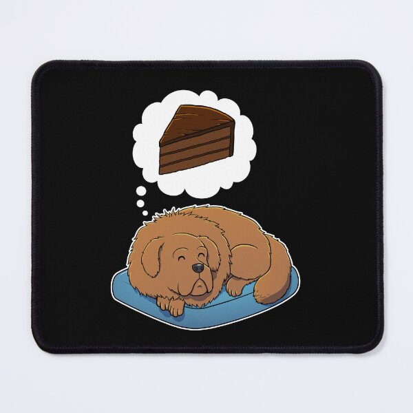 Item preview, Tibetan Mastiff dreaming about Chocolate Cake designed and sold by DoggieDelights.