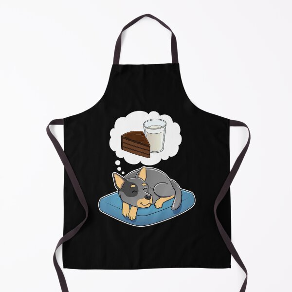 Item preview, Australian Cattle Dog dreaming about Chocolate Cake and Milk designed and sold by DoggieDelights.