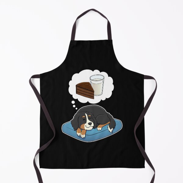 Artikelvorschau, Bernese Mountain Dog dreaming about Chocolate Cake and Milk entworfen und verkauft von DoggieDelights.