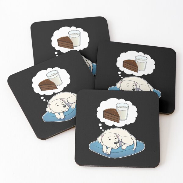 Item preview, Dogo Argentino dreaming about Chocolate Cake and Milk designed and sold by DoggieDelights.