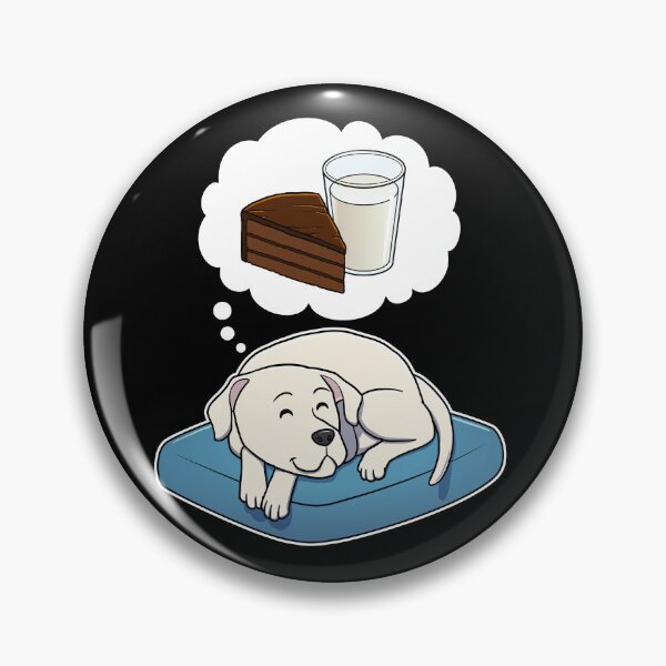 Item preview, Dogo Argentino dreaming about Chocolate Cake and Milk designed and sold by DoggieDelights.